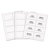 C-Line® Laser Printer Name Badges, 3 3-8 X 2 1-3, White-blue, 200-box freeshipping - TVN Wholesale 