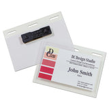 Self-laminating Magnetic Style Name Badge Holder Kit, 2