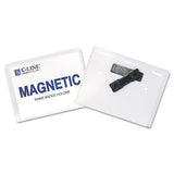 Magnetic Name Badge Holder Kit, Horizontal, 4w X 3h, Clear, 20-box