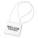C-Line® Name Badge Kits, Top Load, 4 X 3, Clear, Elastic Cord, 50-box freeshipping - TVN Wholesale 