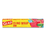 Clingwrap Plastic Wrap, 200 Square Foot Roll, Clear, 12 Rolls-carton