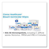 Clorox® Healthcare® Bleach Germicidal Wipes, 12 X 12, Unscented, 110-bucket freeshipping - TVN Wholesale 