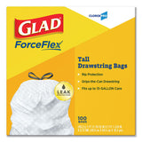 Glad® Tall Kitchen Drawstring Trash Bags, 13 Gal, 0.72 Mil, 24" X 27.38", Gray, 400-carton freeshipping - TVN Wholesale 