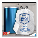 Glad® Tall Kitchen Drawstring Trash Bags, 13 Gal, 0.72 Mil, 24" X 27.38", Gray, 400-carton freeshipping - TVN Wholesale 