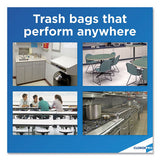 Glad® Tall Kitchen Drawstring Trash Bags, 13 Gal, 0.72 Mil, 24" X 27.38", Gray, 400-carton freeshipping - TVN Wholesale 