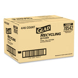 Glad® Tall Kitchen Blue Recycling Bags, 13 Gal, 0.9 Mil, Blue, 180-carton freeshipping - TVN Wholesale 