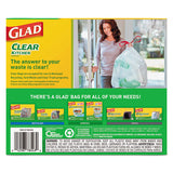 Glad® Recycling Tall Kitchen Drawstring Trash Bags, 13 Gal, 0.9 Mil, 24" X 27.38", Clear, 180-carton freeshipping - TVN Wholesale 