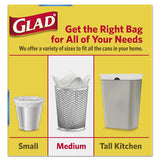 Glad® Odorshield Medium Quick-tie Trash Bags, 8 Gal, 0.57 Mil, 21.63" X 23", White, 26-box freeshipping - TVN Wholesale 