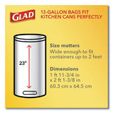 Glad® Odorshield Tall Kitchen Drawstring Bags, 13 Gal, 0.72 Mil, 24" X 27.38", White, 240-carton freeshipping - TVN Wholesale 