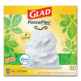 Glad® Odorshield Tall Kitchen Drawstring Bags, 13 Gal, 0.95 Mil, 24" X 27.38", White, 80-box freeshipping - TVN Wholesale 