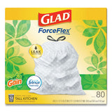 Glad® Odorshield Tall Kitchen Drawstring Bags, 13 Gal, 0.95 Mil, 24" X 27.38", White, 80-box freeshipping - TVN Wholesale 