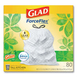Glad® Odorshield Tall Kitchen Drawstring Bags, 13 Gal, 0.95 Mil, 24" X 27.38", White, 240-carton freeshipping - TVN Wholesale 