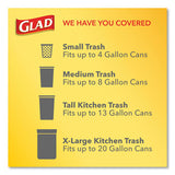 Glad® Odorshield Tall Kitchen Drawstring Bags, 13 Gal, 0.95 Mil, 24" X 27.38", White, 240-carton freeshipping - TVN Wholesale 