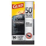 Glad® Drawstring Large Trash Bags, 30 Gal, 1.05 Mil, 30" X 33", Black, 90-carton freeshipping - TVN Wholesale 