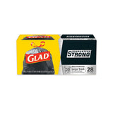Glad® Drawstring Large Trash Bags, 30 Gal, 1.05 Mil, 30" X 33", Black, 90-carton freeshipping - TVN Wholesale 
