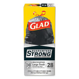 Glad® Drawstring Large Trash Bags, 30 Gal, 1.05 Mil, 30" X 33", Black, 90-carton freeshipping - TVN Wholesale 