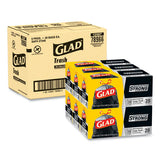 Glad® Drawstring Large Trash Bags, 30 Gal, 1.05 Mil, 30" X 33", Black, 90-carton freeshipping - TVN Wholesale 