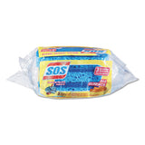 S.O.S.® All Surface Scrubber Sponge, 2.5 X 4.5, 0.9" Thick, Dark Blue, 3-pack, 8 Packs-carton freeshipping - TVN Wholesale 