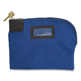 CONTROLTEK® Fabric Deposit Bag, Locking, Canvas, 8.5 X 11 X 1, Blue freeshipping - TVN Wholesale 