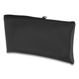 CONTROLTEK® Fabric Deposit Bag, Vinyl, 6 X 11 X 1, Black freeshipping - TVN Wholesale 