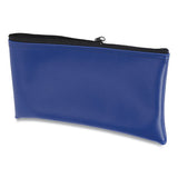 CONTROLTEK® Fabric Deposit Bag, Vinyl, 6 X 11 X 1, Blue freeshipping - TVN Wholesale 