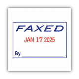 COSCO 2000PLUS® Model S 360 Two-color Message Dater, 1.75 X 1, "faxed," Self-inking, Blue-red freeshipping - TVN Wholesale 