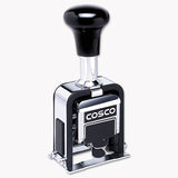 COSCO 2000PLUS® Automatic Numbering Machine, 6 Wheels, Self-inking, Black 3-4 X 1-4 freeshipping - TVN Wholesale 