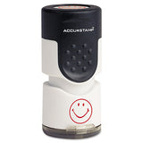 ACCUSTAMP® Pre-inked Round Stamp With Microban, Star, 5-8" Dia., Red freeshipping - TVN Wholesale 