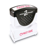ACCUSTAMP2® Pre-inked Shutter Stamp, Red, Past Due, 1 5-8 X 1-2 freeshipping - TVN Wholesale 