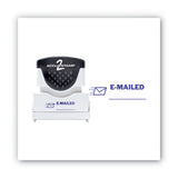 ACCUSTAMP2® Pre-inked Shutter Stamp, Blue, Emailed, 1 5-8 X 1-2 freeshipping - TVN Wholesale 