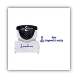 ACCUSTAMP2® Pre-inked Shutter Stamp, Blue, For Deposit Only, 1 5-8 X 1-2 freeshipping - TVN Wholesale 