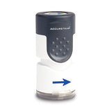 ACCUSTAMP® Pre-inked Round Stamp, Arrow, 5-8" Dia, Blue freeshipping - TVN Wholesale 