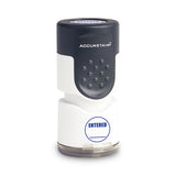 ACCUSTAMP® Pre-inked Round Stamp, Entered, 5-8" Dia, Blue freeshipping - TVN Wholesale 