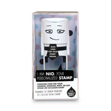 NIO® Stamp With Voucher And Fancy Gray Ink Pad, Self-inking, 1.56" Diameter freeshipping - TVN Wholesale 