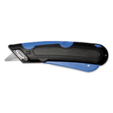 COSCO Easycut Self-retracting Cutter With Safety-tip Blade And Holster, Black-blue freeshipping - TVN Wholesale 