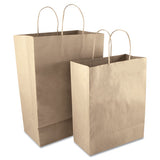 COSCO Premium Shopping Bag, 12" X 6.5" X 17", Brown Kraft, 50-box freeshipping - TVN Wholesale 