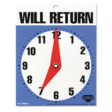 COSCO Will Return Later Sign, 5" X 6", Blue freeshipping - TVN Wholesale 