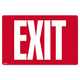 COSCO Glow-in-the-dark Safety Sign, Exit, 12 X 8, Red freeshipping - TVN Wholesale 