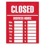 COSCO Business Hours Sign Kit, 15 X 19, Red freeshipping - TVN Wholesale 