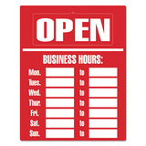 COSCO Business Hours Sign Kit, 15 X 19, Red freeshipping - TVN Wholesale 