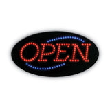 COSCO Led Open Sign, 10 1-2: X 20 1-8", Red And Blue Graphics freeshipping - TVN Wholesale 