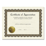 Great Papers!® Ready-to-use Certificates, Appreciation, 11 X 8.5, Ivory-brown-gold Colors With Brown Border, 6-pack freeshipping - TVN Wholesale 