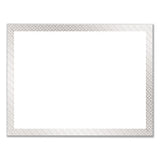 Great Papers!® Foil Border Certificates, 8.5 X 11, White-silver With Braided Silver Border,15-pack freeshipping - TVN Wholesale 