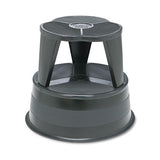 Cramer® Kik-step Steel Step Stool, 2-step, 350 Lb Capacity, 16" Dia. X 14.25h, Black freeshipping - TVN Wholesale 
