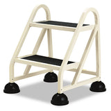 Cramer® Stop-step Ladder, 23", 300 Lb Capacity, 2 Steps, Aluminum, Beige freeshipping - TVN Wholesale 