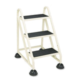 Cramer® Stop-step Ladder, 32.75", 300 Lb Capacity, 3 Steps, Aluminum, Beige freeshipping - TVN Wholesale 