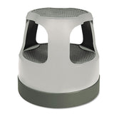 Cramer® Scooter Stool, Round, 2-step, 15", Step And Lock Wheels, 300 Lb Capacity, Gray freeshipping - TVN Wholesale 