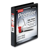 Cardinal® Premier Easy Open Clearvue Locking Slant-d Ring Binder, 3 Rings, 1" Capacity, 11 X 8.5, Black freeshipping - TVN Wholesale 