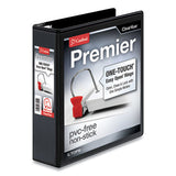 Cardinal® Premier Easy Open Clearvue Locking Slant-d Ring Binder, 3 Rings, 2" Capacity, 11 X 8.5, Black freeshipping - TVN Wholesale 