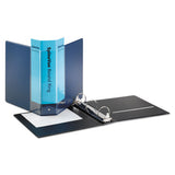 Cardinal® Spine Vue Locking Round Ring Binder, 3 Rings, 2" Capacity, 11 X 8.5, Navy freeshipping - TVN Wholesale 